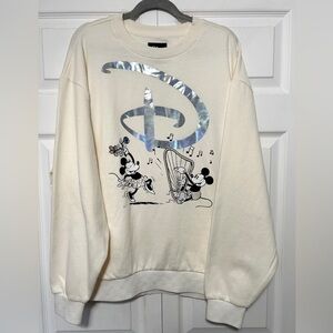 Mickey Mouse &Minnie Mouse Pullover M Sweatshirt for Women by Vans – Disney100